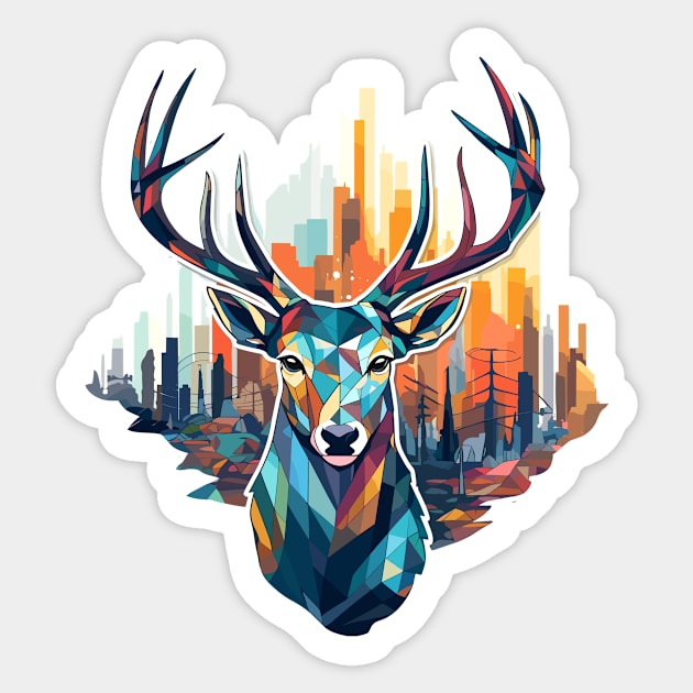 Stag Deer Animal World Wildlife Beauty Discovery Sticker by Cubebox